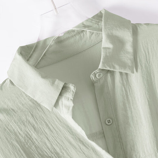 
Cypress long-sleeved shirt 2025 autumn new women's fashion thin single-breasted lapel loose shirt