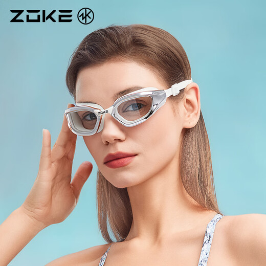 ZOKE adult flat swimming goggles, professional swimming training, HD waterproof, anti-fog, eye-friendly 625501150-1