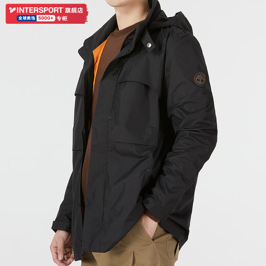 添柏岚（Timberland）外套男2024冬季新款户外梭织连帽运动夹克A62FH001 A695W001 S