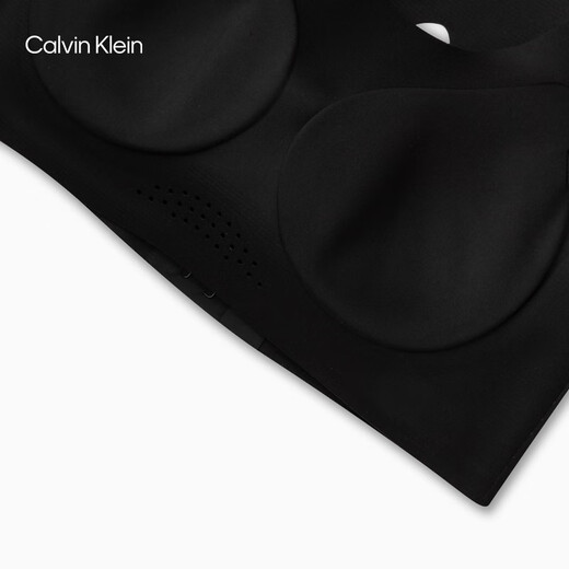 Calvin Klein运动25春夏新款女士无钢圈高度支撑可卸垫瑜伽美背文胸GWS5K123 UB1-太空黑 XS
