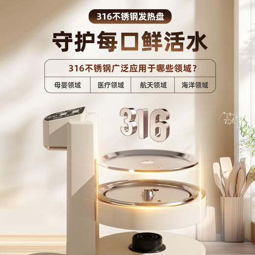 Qinyuan (Truliva) Instant-Wasserspender schnellheizender Wasserspender Home Desktop Wasserspender Mini Tragbarer Teebraumaschinenmaschine H-zy5012