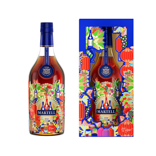 马爹利 蓝带 干邑 白兰地 洋酒法国进口 蛇年礼盒  700mL