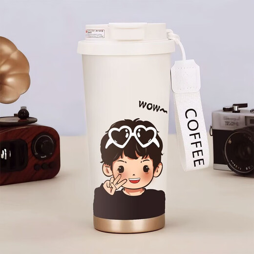 
He Jiangong couple cup, meaningful water cup, men and women couple thermos cup, home portable large capacity water cup, DX825 Biye girls coffee thermos cup