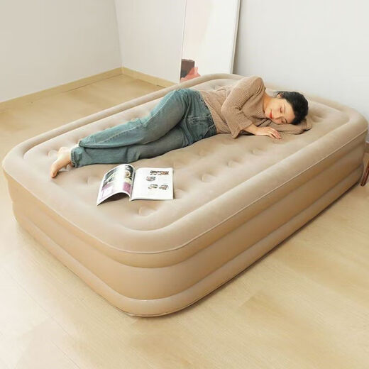 Aipaisen extérieur entièrement automatique matelas gonflable simple et double ménage matelas de sol sauvage tente de camping pliant pliage de lit de lunch pour le déjeuner pompe à main extérieure [sac de rangement gratuit + oreiller] remise spéciale lit simple lit bas 190 * 99 * 22 (pas photo principale)