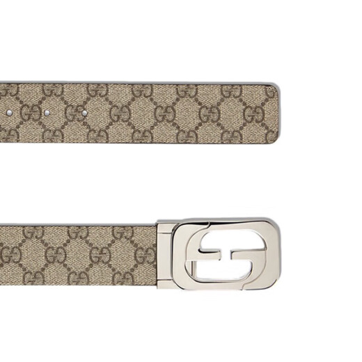 
Gucci (GUCCI) Cooqi Men's Belt Double G Smooth Buckle Black Men's Belt (Width about 4cm) (Give to boyfriend) Coffee 245861 KGDHN 9767 110 (suitable for waist circumference of 105-115cm)