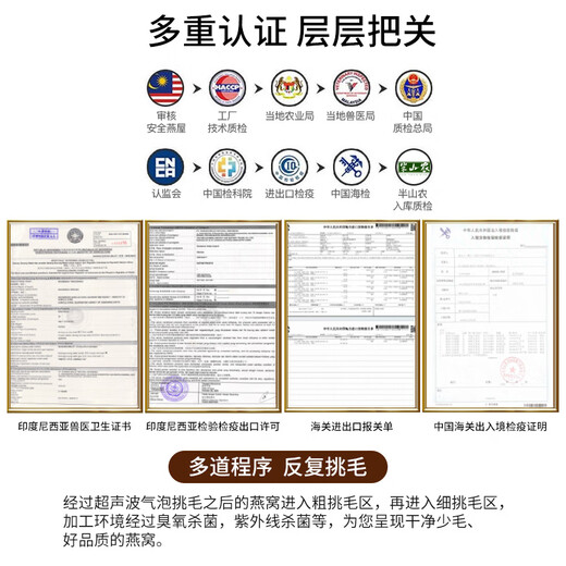 Banshan Farmer [7-star Bird's Nest Dry Cup Gift Box] Confinement Maternity and Elderly Women Nutritional Supplements Gifts for Elderly Parents