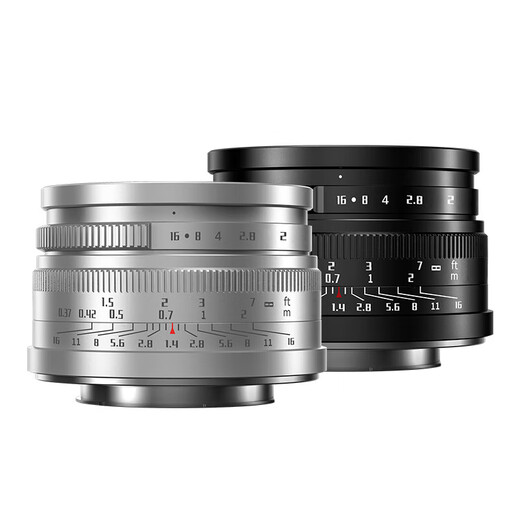 Seven Craftsmen Panasonic Olympus m43 mount fixed focus lens silver 35mm f1.4 portrait half-frame mirrorless camera lens manual large aperture