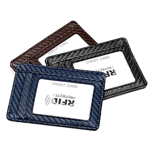 Vanlemn Danemark Antift Brush RFID Ultra-fibre US Dollar Clip European and American Wallet Shield Anti-Demagnetization Card Clip Card Fashion Card Pack Black
