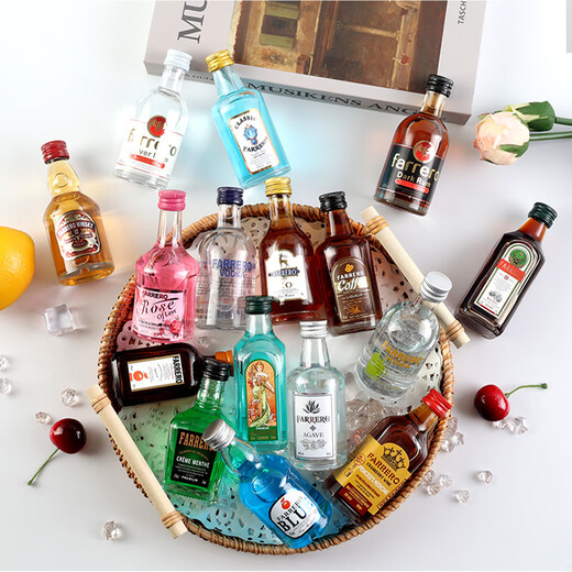 
Farero 50ml small wine version convenience store mixing foreign wine base wine small bottle wine pre-mixed cocktail xo brandy whiskey 96-degree vodka 50mL 1 bottle