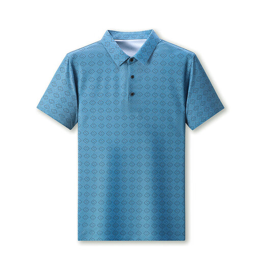 Falamone Armani T-shirt à manches courtes d'été pour les hommes de la glace. Polo à revers en soie Mulberry Silk Suit de papa imprimé à moitié à manches