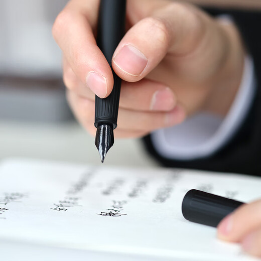 PARKER High-End Fountain Pen Business Office Gift Birthday Gift Customized Set Elite Core Black Clip Ink Pen Wooden Gift Box