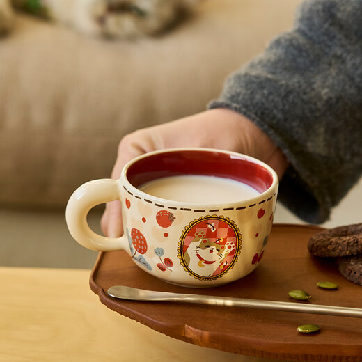 Siyue Cat Cup Set Ceramic Mug Coffee Cup Gift Box New Home Move-In New Wedding Engagement Gift for Best Friend