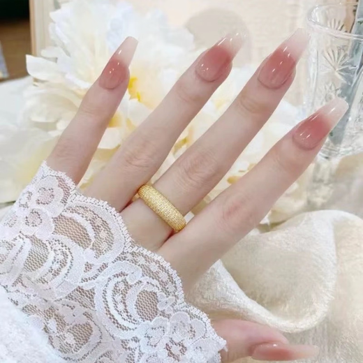 Kuang Yi water shell gold ring, ancient method full of diamonds and stars, pure gold 999 inlaid with moissanous baby's breath ring for women, 10-20 rings, deposit