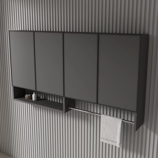 Customized honeycomb aluminum balcony washing machine hanging cabinet laundry wardrobe hanging cabinet wall-mounted storage cabinet storage wall cabinet 130 wide * 80 high * 30 deep