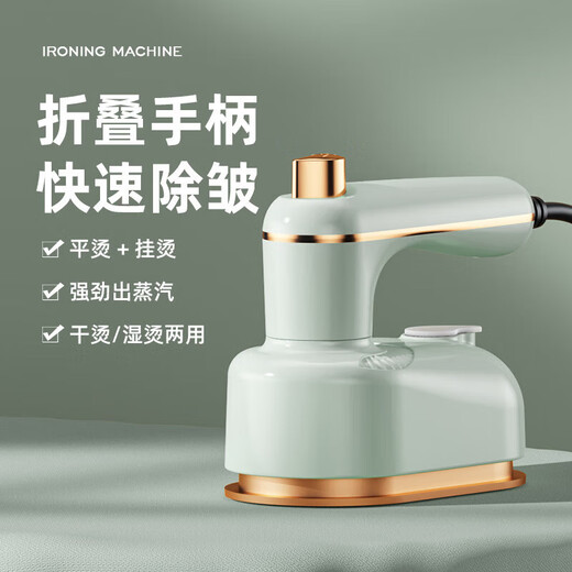 Pang Donglai Handheld Garment Ironing Mechanical and Electric Iron Mini Business Travel Portable Direct Plug Electric Small Green-Flat Garment Ironing Dual-Purpose National Standard