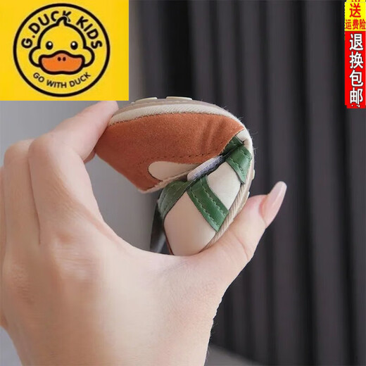G.DUCKKIDS toddler shoes spring and autumn new baby shoes 3-56-12 months baby casual shoes 0-1 year old baby boy breathable soft sole anti-fall green 13 inner length 13.0cm about 9-15 months