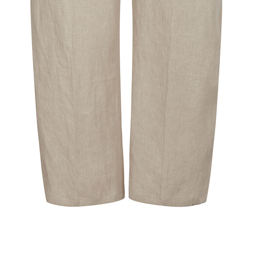 JNBY/Jiangnan Buyi 25 summer new casual pants loose hemp straight pants flexible and comfortable 5P4E13540 212/light gray khaki S
