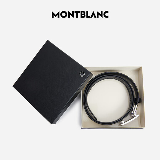 Montblanc Montblanc Cow Plewide Hebilla Automaticle Automático Cinturón de cinturón de un solo lado 3CM 118421 Regalo