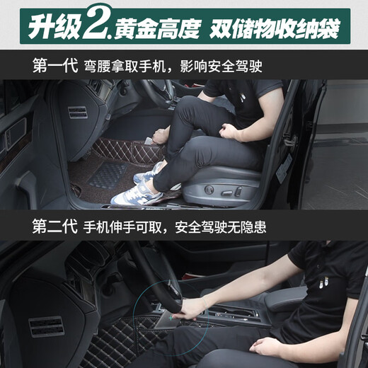 Che Liyou customized car floor mats single-piece main driver's wire ring car mat single main driver's seat cabin seat double-layer fully surrounded