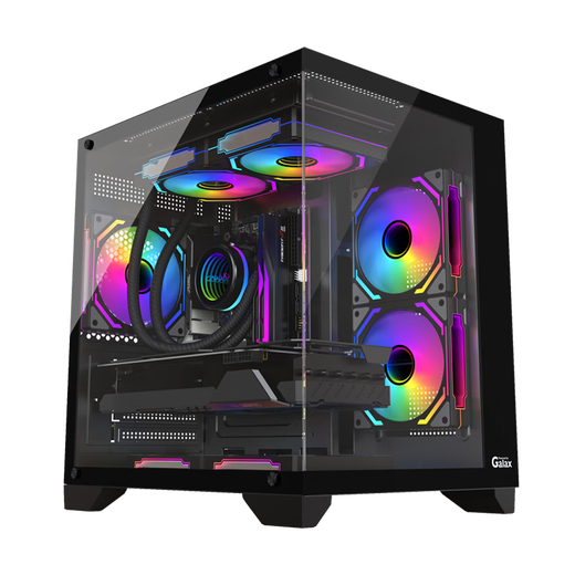 AMD Ryzen R5 9600X/RTX5060/RX9060XT desktop computer host, rendering design and drawing machine, high-end e-sports game DIY assembly computer, configuration 1 9600X host without graphics card