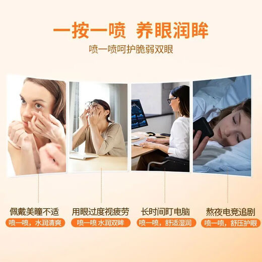 葵花叶黄素护眼喷雾清洗眼睛缓解干涩洗眼液无防腐剂深层清洁眼部护理 护眼喷雾1瓶*90ml【1瓶量少建议购买3瓶套装】