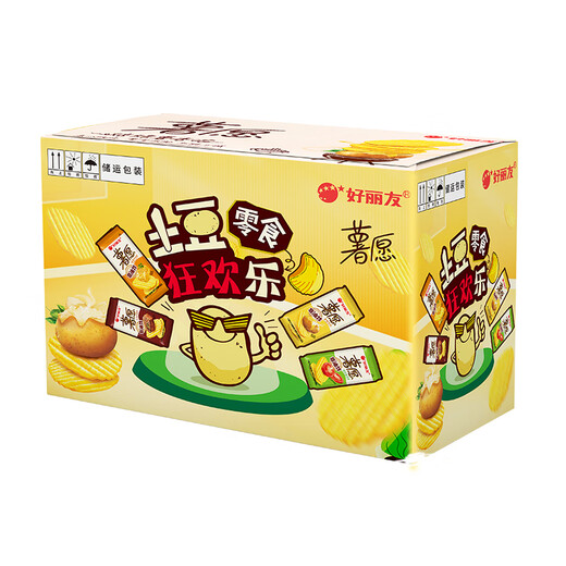 好丽友（ORION）薯愿薯片袋装非油炸烘烤膨化食品土豆片儿童休闲零食礼包网红2 【超值12包】混合口味约425g