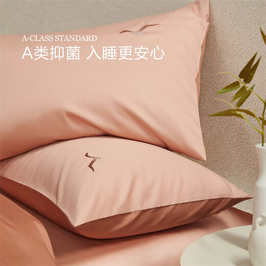 Mercury Home Textiles four-piece set of 60 count long-staple cotton four-piece set of comprehensive pure cotton bed sheets and quilt covers light luxury set bedding 60S long-staple cotton + antibacterial Zhilan Yuqing 1.2m bed recommended with 150*210cm quilt core