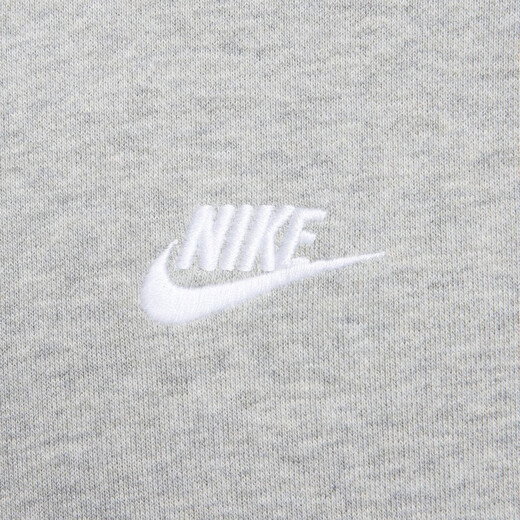 Nike (NIKE) official men's french wool top autumn round neck sweatshirt embroidery soft and comfortable FN3889 063 color adjustment dark gray/white L