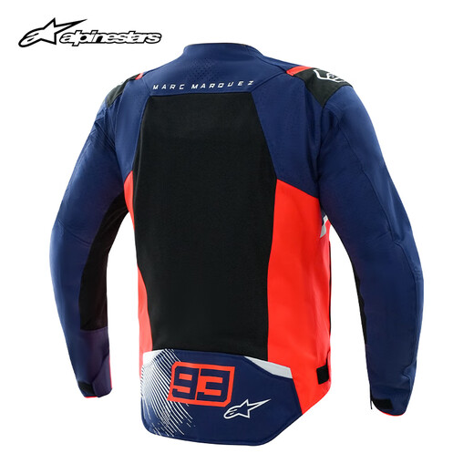 Alpinestars T-SPS V2 Un traje de montar de montaña de primavera estrella y motocicleta de verano Mesh de caballeros transpirables Traje de equitación de motocicleta Negro Rojo y blanco brillante 1342 (93 CO-Brandaña) XXL