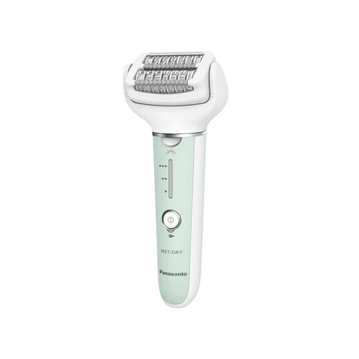 松下（Panasonic）进口电动脱毛器家用剃毛修剪器女全身脱毛仪干湿两用 ES-EY70-G绿色（含4个配件）