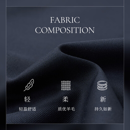 Guillaume de Mons men's suit 2025 new suit men's high-end double-breasted suit men's groom's wedding suit Prussian blue top + trousers 253026 54