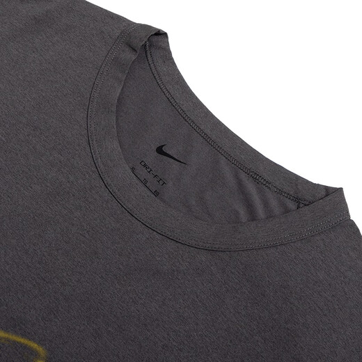 Nike (Nike) Men Summer Summer New Sports Fitness Clothing Dri-Fit Dri-secable Carrera transpirable Camiseta redonda de cuello Venta caliente/HV4882-299/LOGO DE ORO L (175/92A)
