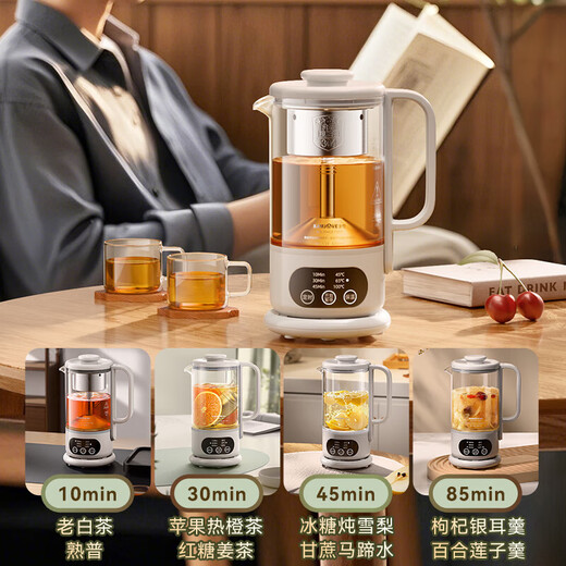 KAMJOVE small health pot fully automatic spray tea boiler kettle integrated constant temperature kettle insulated hot water kettle flower teapot HT-139 titanium gray 0.6L