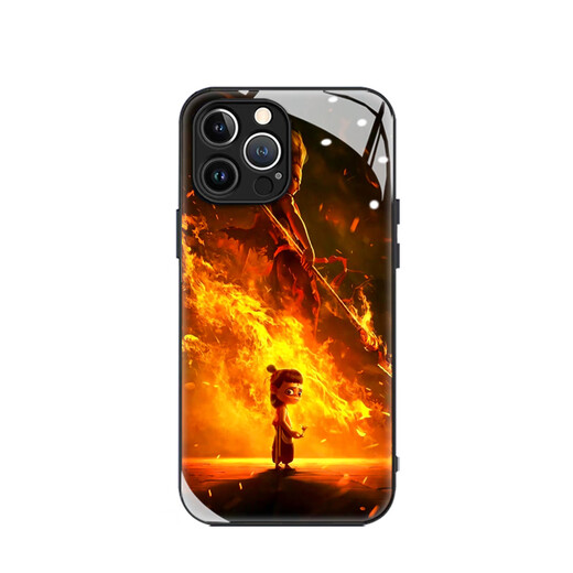 
Huawei (HUAWEI) Nezha Devil Child iPhone 16promax mobile phone case cartoon Chinese comic Apple 15plus new couple 14pro personality Ao Bing 13 full cover anti-fall 12 tempered glass shell 1 Nezha Devil Child-B719 iPhone 16 Pro Max
