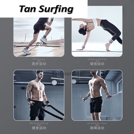 Ruipa (RUIPA) weight-bearing bracelet is invisible and adjustable. Gravity weight gain, weight sandbag, lead block bracelet, arm wrist leggings training c. Upgraded texture black, one pound, 2 pieces.