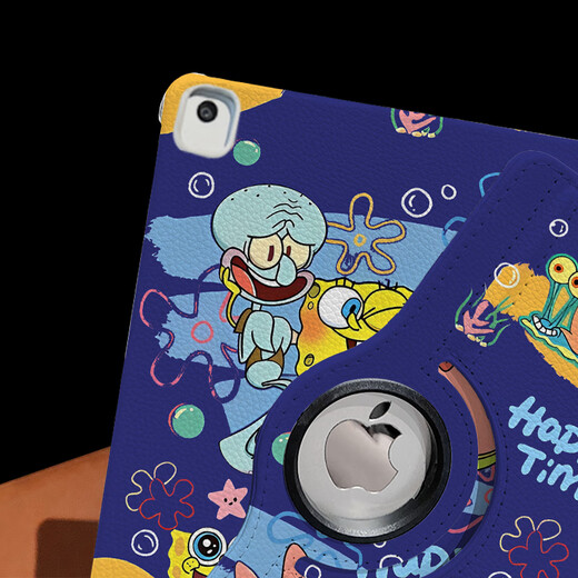 Nakowan Huawei Matepad 11.5S Shell Flat Nouveau Cartoon Pro11 CARTOOS AIR AIR12 ANTIFOLL ANTÉRIEUR SE11 POUCS CAS DE PROTHERCE ANTI-BADING 360 ROTATING HORIZONTAL ET VERTICAL BRACKET Enfants [DD3523 Spongebob bleu foncé] Case en cuir rotatif 360 DBYW Huawei Matepad11 (10,95 pouces)