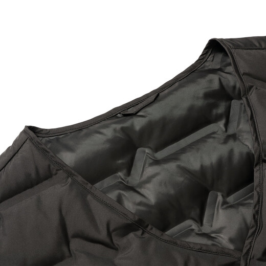 鸭鸭【90鸭绒】男式冬季宽松简约V领羽绒马甲休闲保暖纯色马甲男