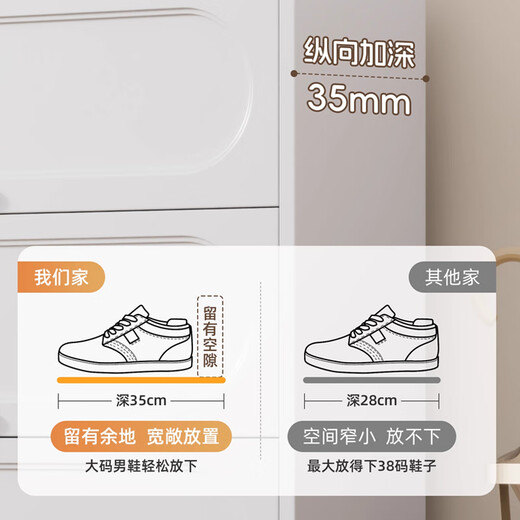 豫狮力家用门口钢制鞋柜多层玄关柜大容量储物柜入户多层鞋架阳台收纳柜 白色5门-10层-1695*800*350mm