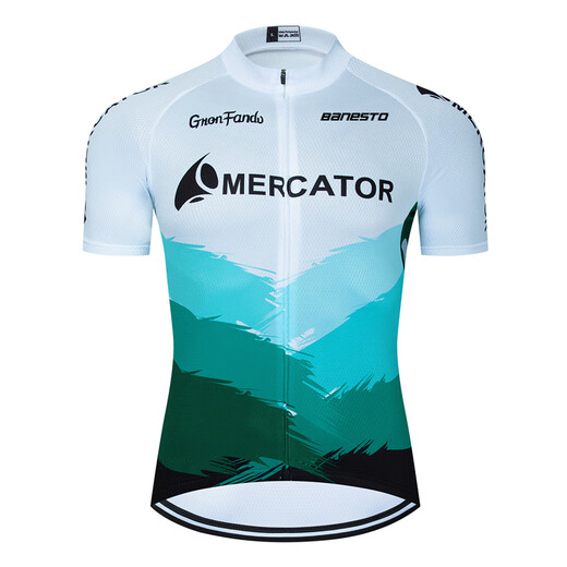 Banesto's new cycling jersey short-sleeved top summer quick-drying cycling clothing style 15 L size suitable for weight 125 Jin Jin equals 0.5 kg to 145 Jin Jin equals 0.5 kg