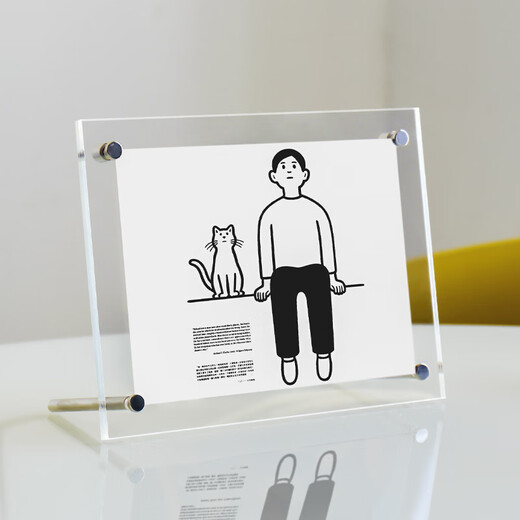 Jin Longxing 7-inch acrylic photo frame double-sided transparent display stand creative photo wedding photo stand universal