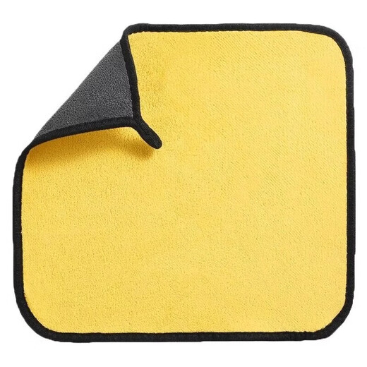 Car washing towel, car wiping cloth, special towel that does not leave watermarks, thickens, absorbs water and does not shed lint, plus size car rag tool 30*30 double-sided thickening, 1 pack, larger and thicker