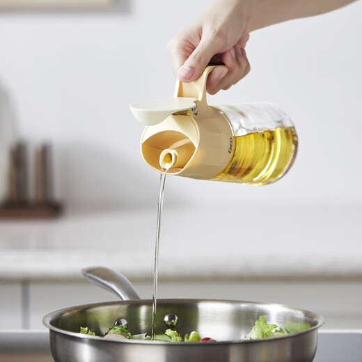 Corning 3-piece kitchen storage condiment utensil set, self-opening oil jug and condiment jars, 1 oil jug + 2 condiment jars