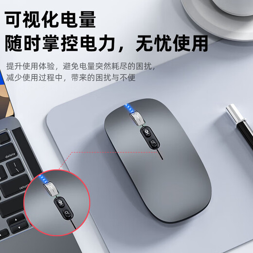 斯泰克（stiger）AI智能语音蓝牙无线鼠标 人体工学设计轻量化 适用苹果华为电脑充电办公鼠标三模语音打字翻译识别