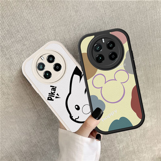 Bai Puda [niedlich kritisches 100%] Lammfell geeignet für Realme GT5pro Mobiltelefon Hülle RMX3888 Soft Shell Animation 360 Airbag Full Deck