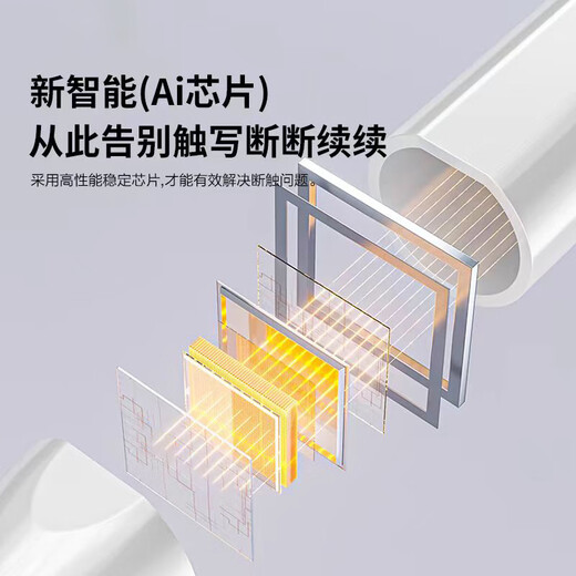 原色派适用苹果平板ipadpencil防误触电容笔一二代 Applepencil1/2代触控手写笔绘画写字倾斜压感平替笔 黑色1【iPad专用防误触电容笔】