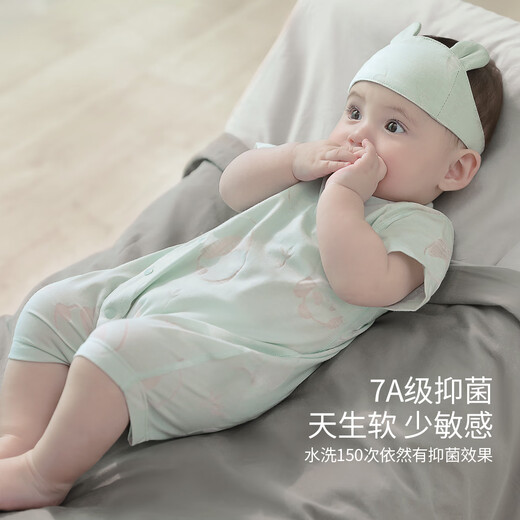 Bali pig newborn baby clothes summer new style new style newborn short-sleeved thin style Ha-shirt crawling suit summer baby jumpsuit new Dailan 73cm