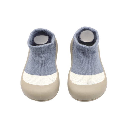 [Spring and Autumn Toddler Shoes] Soft Sole Soft Cool Baby Shoes Men and Women 1 Years Old 3 Indoor Breathable Baby Socks Shoes Insomnia in Autumn and Winter Grey Dispensing 20/21 Size (Inner Length 12.5cm)