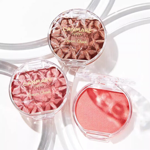 CANMAKE Japan/Ida Kemei Hydrating High Gloss Blush Cream Peach Color Blood Lip and Cheek Dual Use 16# Japanese Blood Color Full of Feeling