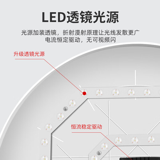 Jinggong LED three-proof ceiling light, moisture-proof, dust-proof, insect-proof, stairway, corridor, corridor light, ultra-thin smart light
