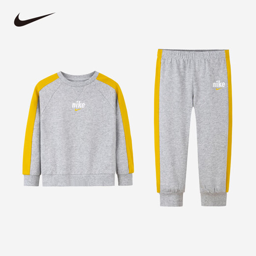 Nike Nike Clothing para niños para niños y niñas Séter de manga larga + pantalones de 2 piezas de primavera y otoño pantalones para niños